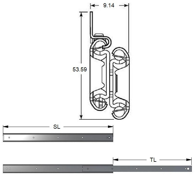 1215357 | SUG-238RS (5 Pcs) --- Slides - 304.8 mm x 332.49 mm x 64.864 kg