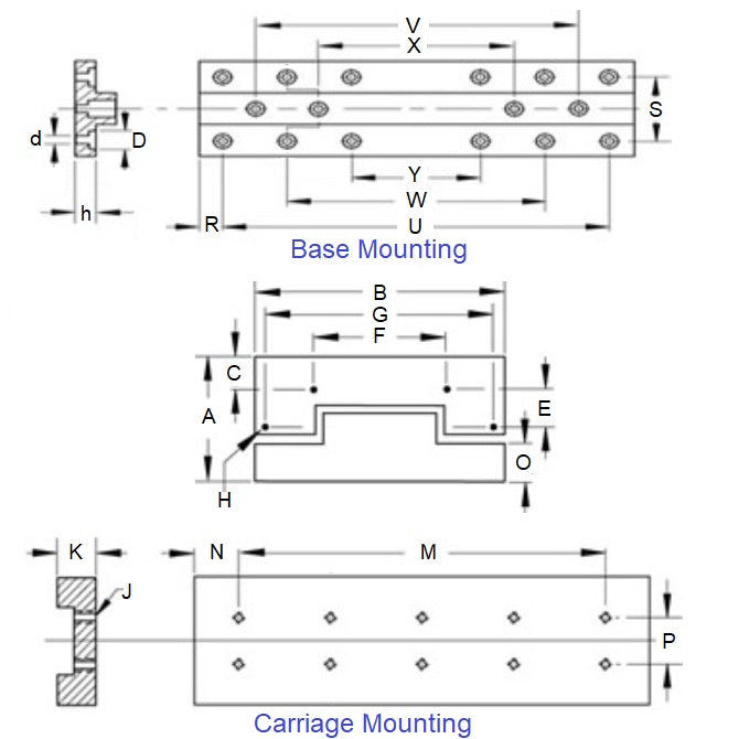 1151638 | DT-202RS (Each) --- Cross Roller Slide Tables Standard Linear - 38.1 mm - 52 Kg - 65 mm - Aluminium