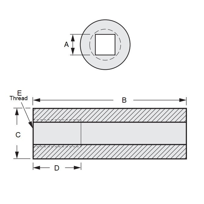 1085044 | SLQ-0794-1270-05715-T --- Sleeves - 8.065 mm x 12.7 mm x 57.15 mm