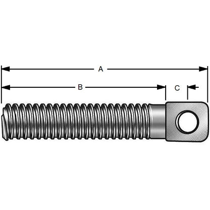 1076075 | SSA-80RS --- Anchors - 1/4-28 UNF (6.35mm) x 31.75 mm x 22.225 mm