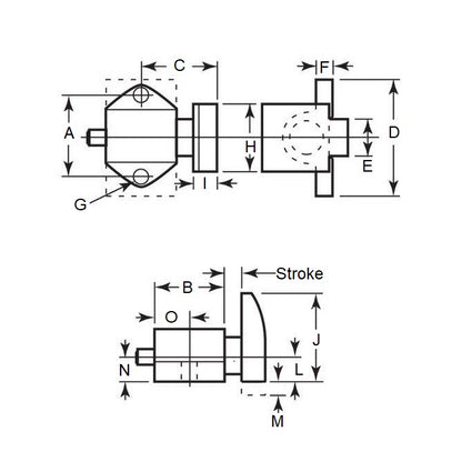 1041051 | DS-4RS (Each) --- Spring Stops - 2.33 Kg - 6.61 Kg - 3.18 mm Flat Face