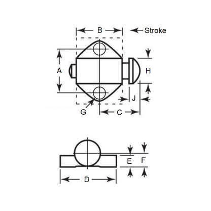 1077231 | DS-3RS --- Stops - 7.48 Kg x 21.55 Kg x 38.1 mm