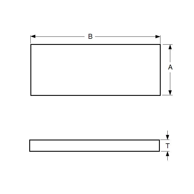 1001452 | PBK-10RS --- C1095 Carbon Steel Feeler Gauge Stock - 0.254 mm x 12.7 mm x 304.8 mm