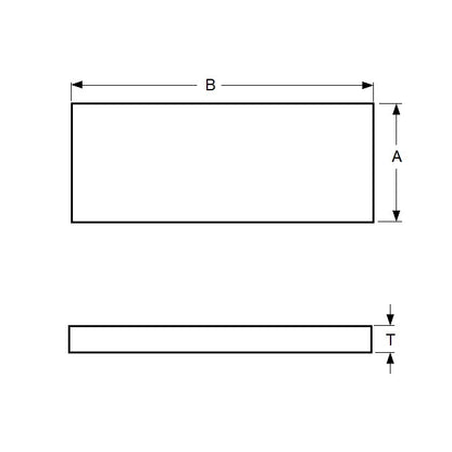 1001452 | PBK-10RS --- C1095 Carbon Steel Feeler Gauge Stock - 0.254 mm x 12.7 mm x 304.8 mm