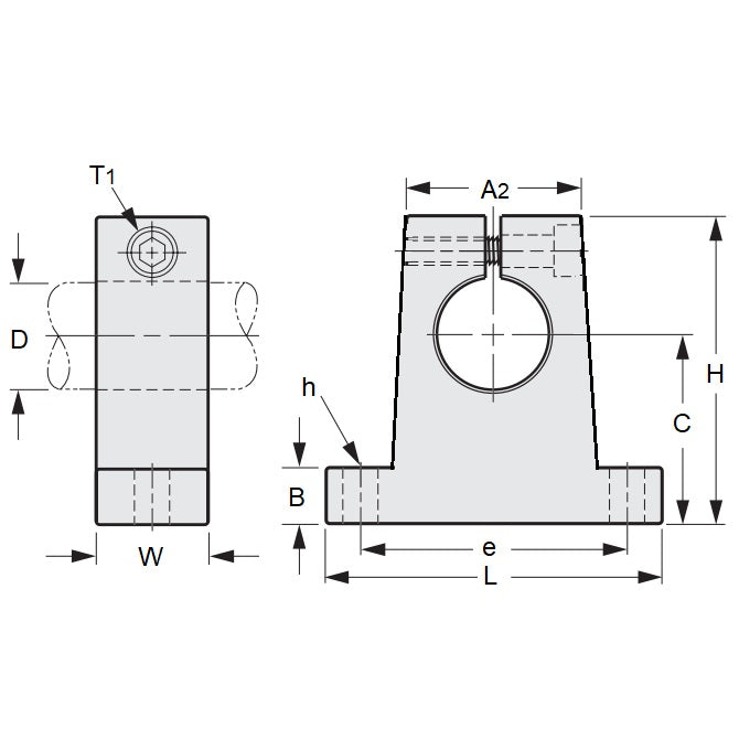 1074737 | SUPBA-06.35 (2 Pcs) --- Supports - 6.35 mm x 38.1 mm 26.924 / 17.450