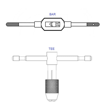 1037497 | TWB-03.50-12.00 --- Tap Wrenches Tools - 1/8 to 1/2 and M3 to M12 2.5 - 7.1 Bar