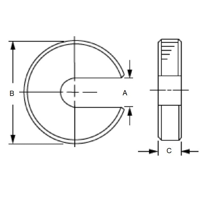 1106307 | W0135-C-C --- Washers - 13.49 mm x 50.8 mm x 9.53 mm