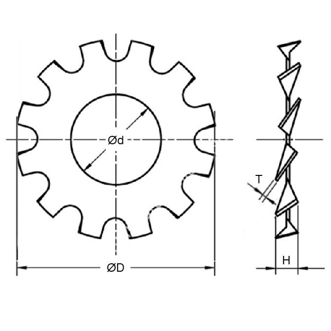 1099316 | W0120-LE-020-010-CZ (500 Pcs) --- Lock Washers - 12 mm x 20.3 mm x 1 mm