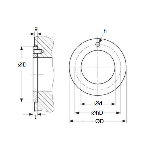 1139136 | W0280-T-048-015-DP4 --- Washers - 28 mm x 48 mm x 1.5 mm