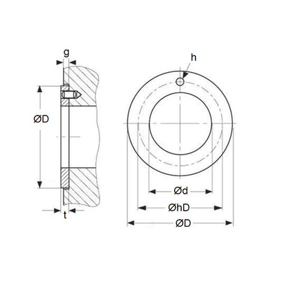 1139136 | W0280-T-048-015-DP4 --- Washers - 28 mm x 48 mm x 1.5 mm