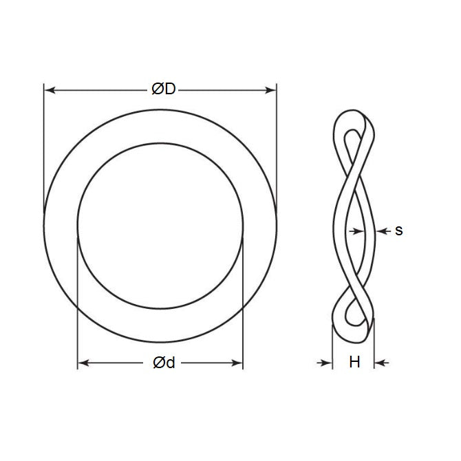 1155322 | W0413-T-056-038-W3-C (50 Pcs) --- Spring Washers - 41.28 mm x 55.56 mm x 3.76 mm