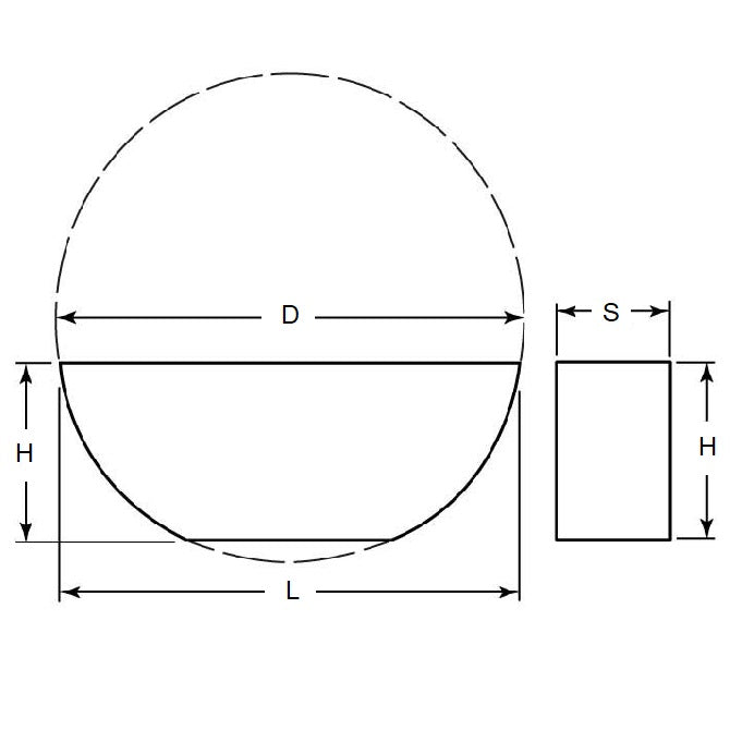 1055583 | KW-048-078-185-C (PK-10) --- Woodruff Keys - 4.76x7.8x18.54 mm Plain - Carbon Steel C45 Key