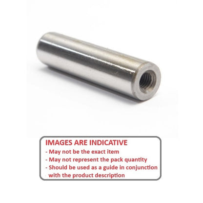 1087390 | DP095-064-CH-1E (Each) --- Dowel Pins - 9.525x63.5 Extractable - Carbon Steel Rc 58-62 Pin