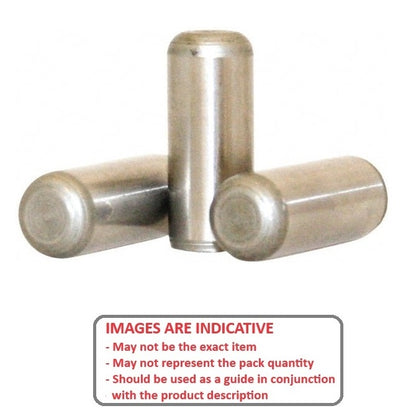 1058973 | DP048-051-303-1 (PK-20) --- Dowel Pins - 4.763x50.8 Standard - Stainless Steel 303/304 Similar to A2, 18-8 HRB80 Pin