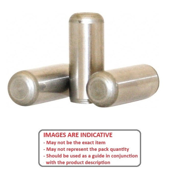 1050915 | DP039-025-416-1 (PK-5) --- Dowel Pins - 3.969x25.4 Standard - Stainless Steel AISI 416 Rc 36-42 Pin
