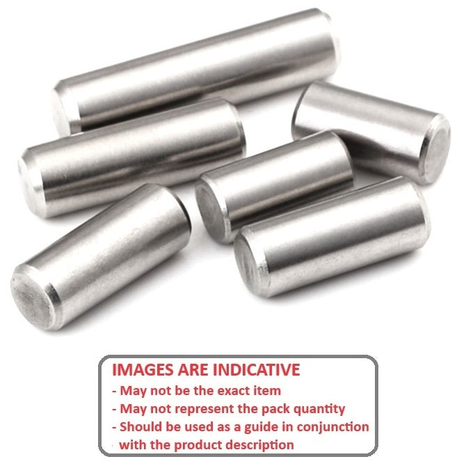 1050893 | DP030-014-303-2 (Pack of 10)  --- Dowel Pins - 3x14 Standard - Stainless Steel 303/304 Similar to A2, 18-8 HRB80 Pin