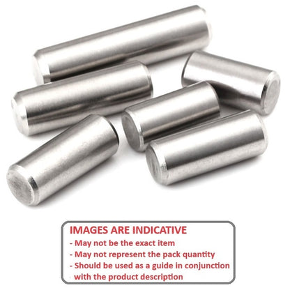 1050893 | DP030-014-303-2 (Pack of 10)  --- Dowel Pins - 3x14 Standard - Stainless Steel 303/304 Similar to A2, 18-8 HRB80 Pin