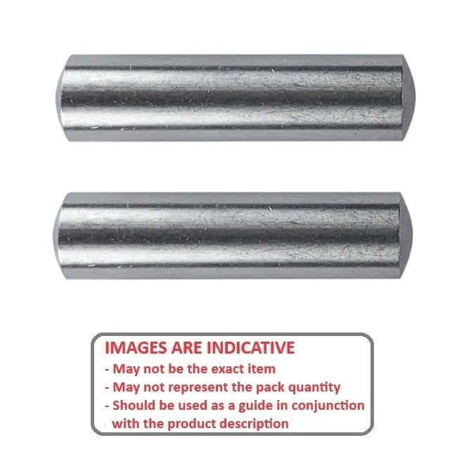 1053691 | DP040-020-316-3 (PK-10) --- Dowel Pins - 4x20x21.2 mm Standard - Stainless Steel 316 Similar to A4, 18-10 Pin