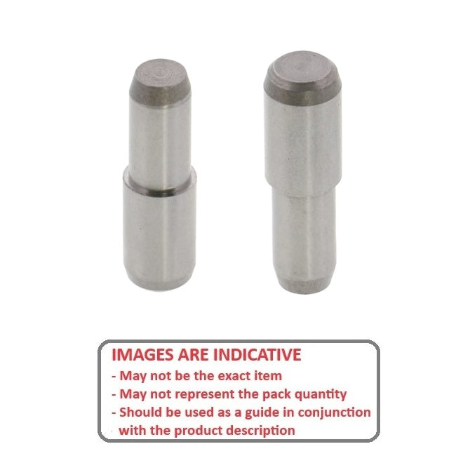 1062000 | DPS050-015-440-1 (Each) --- Dowel Pins - 5x15 Stepped - Stainless Steel AISI 440C Pin