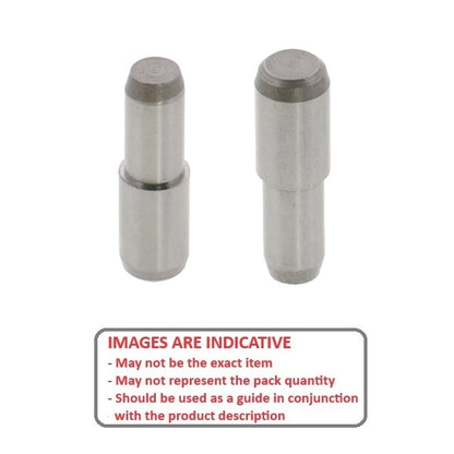 1062000 | DPS050-015-440-1 (Each) --- Dowel Pins - 5x15 Stepped - Stainless Steel AISI 440C Pin
