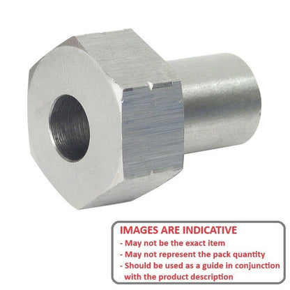 1039811 | DVAB2-ST-064-ADJ-303 (Each) --- Adaptor Bushings Dual Vee - Bushing Size 2 - 18x6.65 mm - Stainless Steel 303 Similar to A2, 304, 18-8