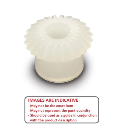 1051276 | GB-41A-D32-16-048-A (Each) --- Bevel Gears - Ratio 4 to 1 Small Gear Only - GB-41A-D32-64-064-A 32DP Plastic - Acetal Gear