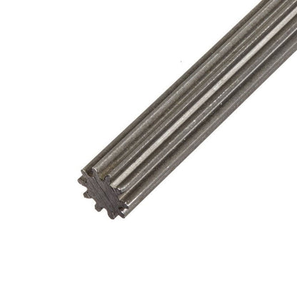 1083915 | G007L-09-D32-0300-C (Length) --- Pinion Wire 32DP Gears - 9 tooth - 8.738x300 mm - Carbon steel Gear