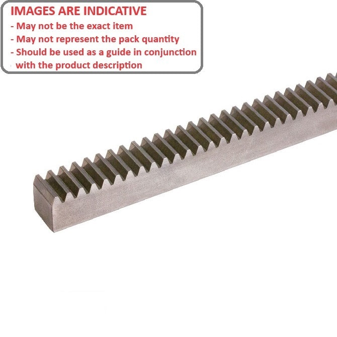 1225817 | RGEAS3.0-1000-A (Each) --- Rack Gears - 999.03x30x30 mm Metric - Stainless Steel