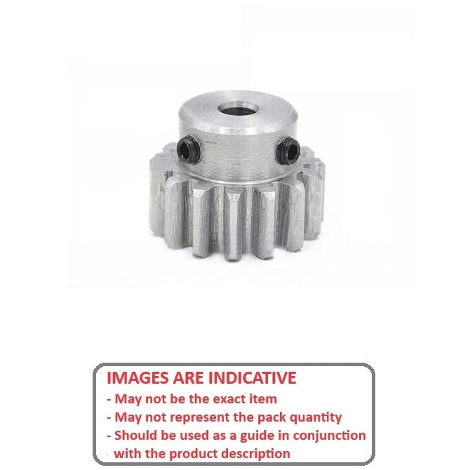 1132040 | G013B-025-D48-032-048-AL-G (Each) --- Spur Gears - 25 tooth - 13.23x4.762 mm Hubbed - Aluminium Alloy 2024 Gear