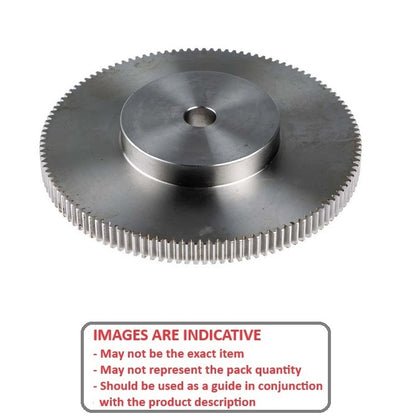 1171667 | G025B-064-D64-032-064-S3 (Each) --- Spur Gears - 64 tooth - 25.4x6.35 mm Hubbed - Stainless Steel 303/304 Similar to A2, 18-8 HRB80 Gear