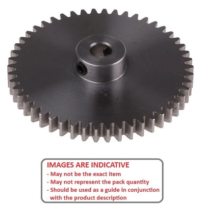 1161609 | G025B-050-M05-050-050-S3-G (Each) --- Spur Gears - 50 tooth - 25x5 mm Hubbed - Stainless Steel 303/304 Similar to A2, 18-8 HRB80 Gear