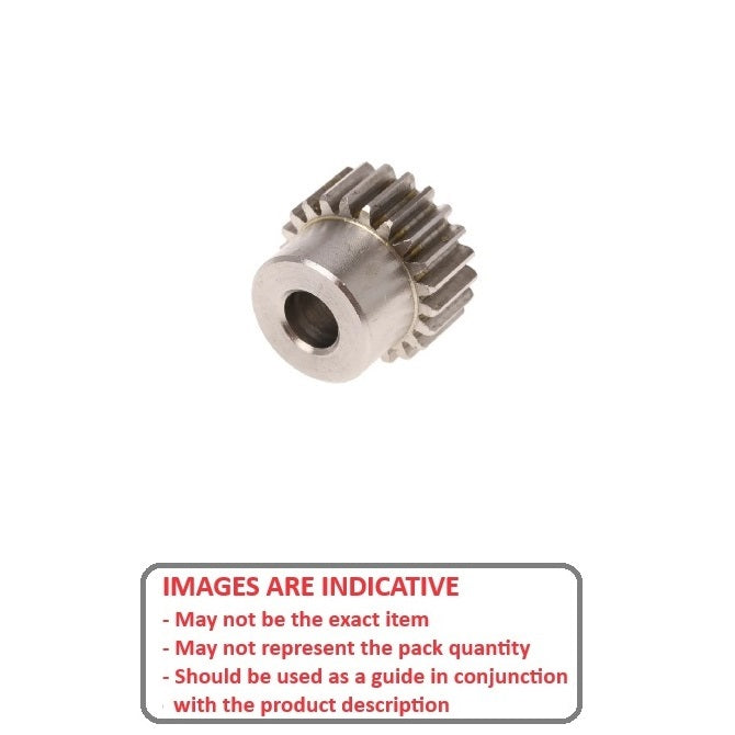 1108003 | G016B-015-D24-032-064-S3 (Each) --- Spur Gears - 15 tooth - 15.875x6.35 mm Hubbed - Stainless Steel 303/304 Similar to A2, 18-8 HRB80 Gear