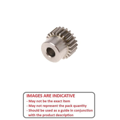 1117668 | G019B-018-D24-032-064-S3 (Each) --- Spur Gears - 18 tooth - 19.05x6.35 mm Hubbed - Stainless Steel 303/304 Similar to A2, 18-8 HRB80 Gear