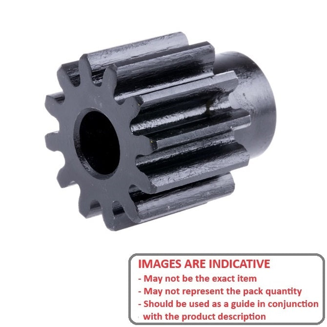 1119000 | G019B-019-M1-080-060P-C (Each) --- Spur Gears - 19 tooth - 19x6 mm Hubbed - Carbon Steel S45C Gear