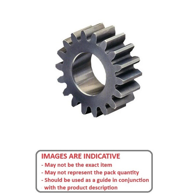 1113267 | G016P-016-M1-080-050F-C (Each) --- Spur Gears - 16 tooth - 16x5 mm Hubless - S45C Steel Gear
