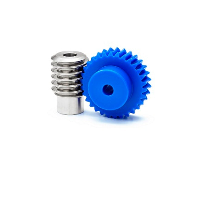 Worm Sets Gears - Pitch 1.5 - 20 - 6 mm - Polyacetal and Steel