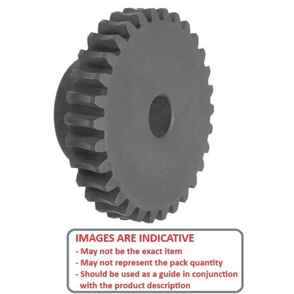 1036179 | WG1R-100-060-100-CI (Each) --- Worm Gears - Pitch Module 1.0 - 60 tooth - 3 Deg 35 Min Module 1.0 - FC200 Cast Iron Gear