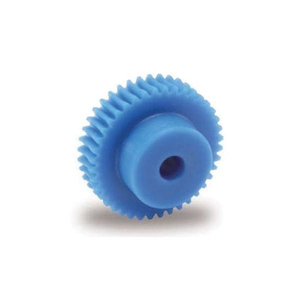 1002657 | WG1R-080-040-060-ACE (Each) --- Worm Gears - Pitch Module 0.8 - 40 tooth - 4 Deg 24 Min Module 0.8 - Polyacetal White Gear