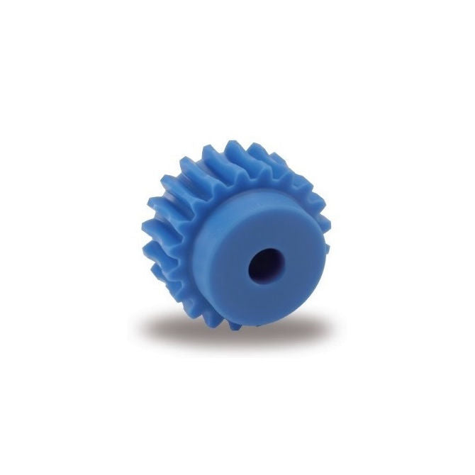 1036032 | WG1R08-100-020-060-ACE (Each) --- Worm Gears - Pitch Module 1.0 - 20 tooth - 3 Deg 35 Min Module 1.0 - Polyacetal White Gear