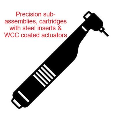 Dental Replacement Parts - Application Brand Bien Air® Turbine Sub Assembly With Bearings - With Ceramic Hybrid Bearings 