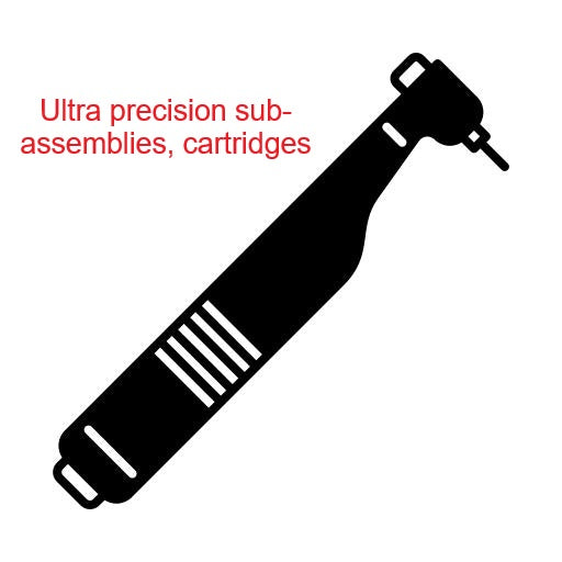 Dental Replacement Parts - Application Brand Star® Turbine Sub Assembly With Bearings - With Ceramic Hybrid Bearings 