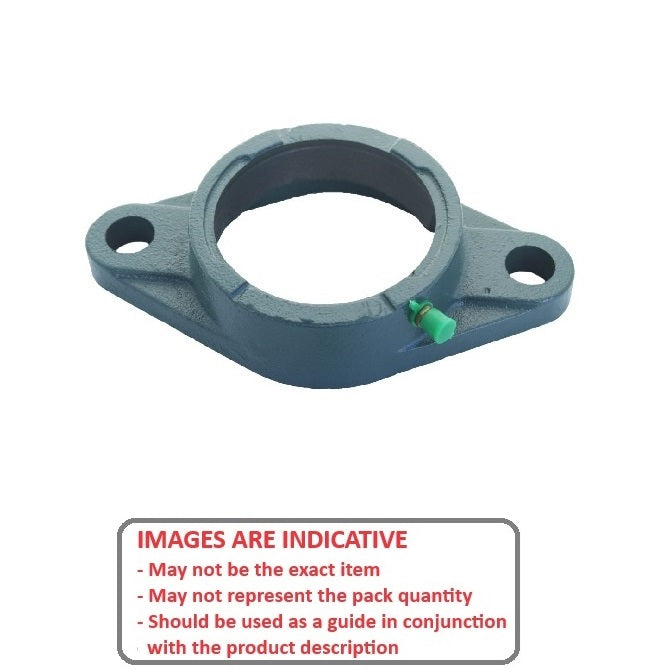 1174027 | FL205 (Each) --- Flanged Housings - 68x130x35.7 mm 2 Bolt - Cast Iron Housing