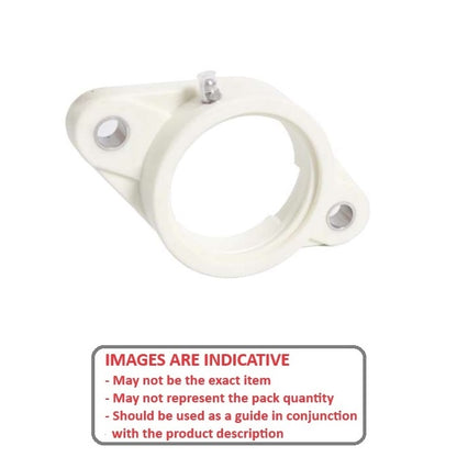 1171894 | FL204PE (Each) --- Flanged Housings - 64x113x31.95 mm 2 Bolt - Polyethylene Housing