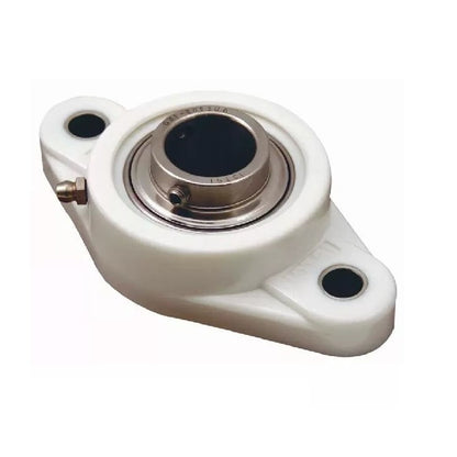 1120759 | IP-242RS (Each) --- Flanged 2 Bolt Housing and Bearing Assembly - 19.05x33.734x112.7 mm Rigid - Thermoplastic and Chrome Steel