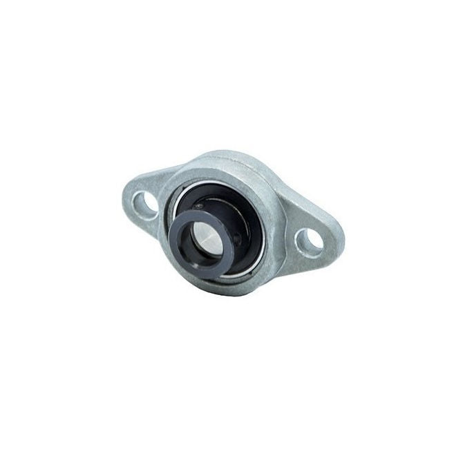 1117035 | UFL003N (Each) --- Flanged 2 Bolt Housing and Bearing Assembly - 17x46x71 mm Rigid - Aluminium