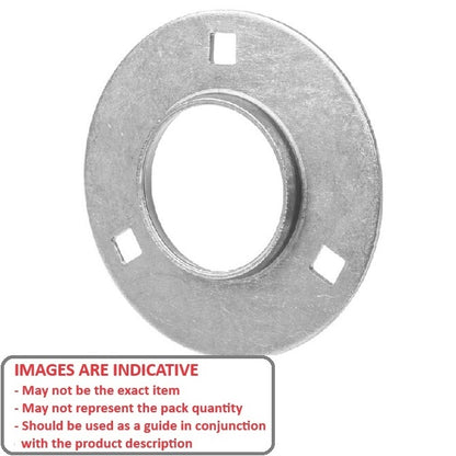 1181322 | PF-3 (Pair) --- Flanged Housings - 81 - 23 mm 3 Bolt Hole - Steel Housing