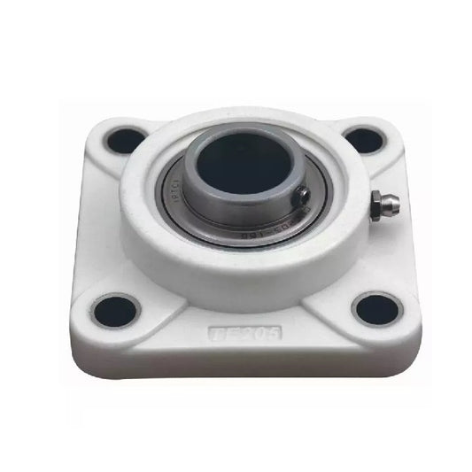 Flanged 4 Bolt Housing Assembly - 12.7x13.494x85.725 mm - Thermoplastic and Stainless Steel