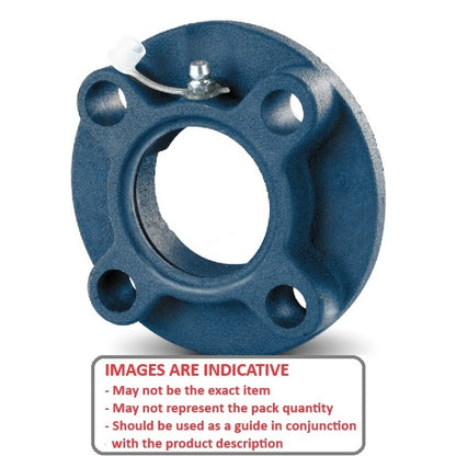 1188378 | FC204 (Each) --- Flanged Round Cast Iron Housings - 100x28.3x5 mm - Cast Iron Housing