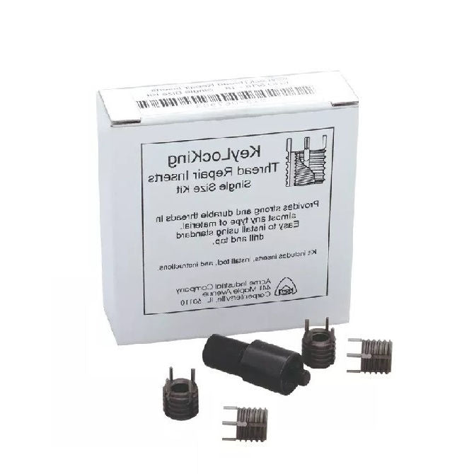 1071419 | KLI-0635-KIT (Each) --- Size Kits Thread Repair - 1/4-20 UNC - 6.35mm - 7/16-14 UNC - 11.11mm - 9.4 mm Keylocking - Steel Insert