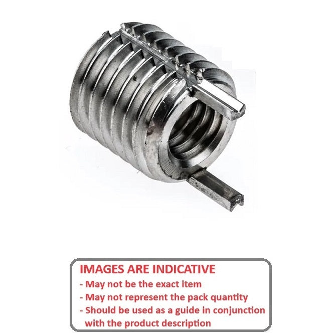 1097471 | KLI-120M-160-16-SS (Each) --- Inserts Thread Repair - M12 - 12x1.75mm - M16 x1.5 16 mm Keylocking - Stainless Steel Insert